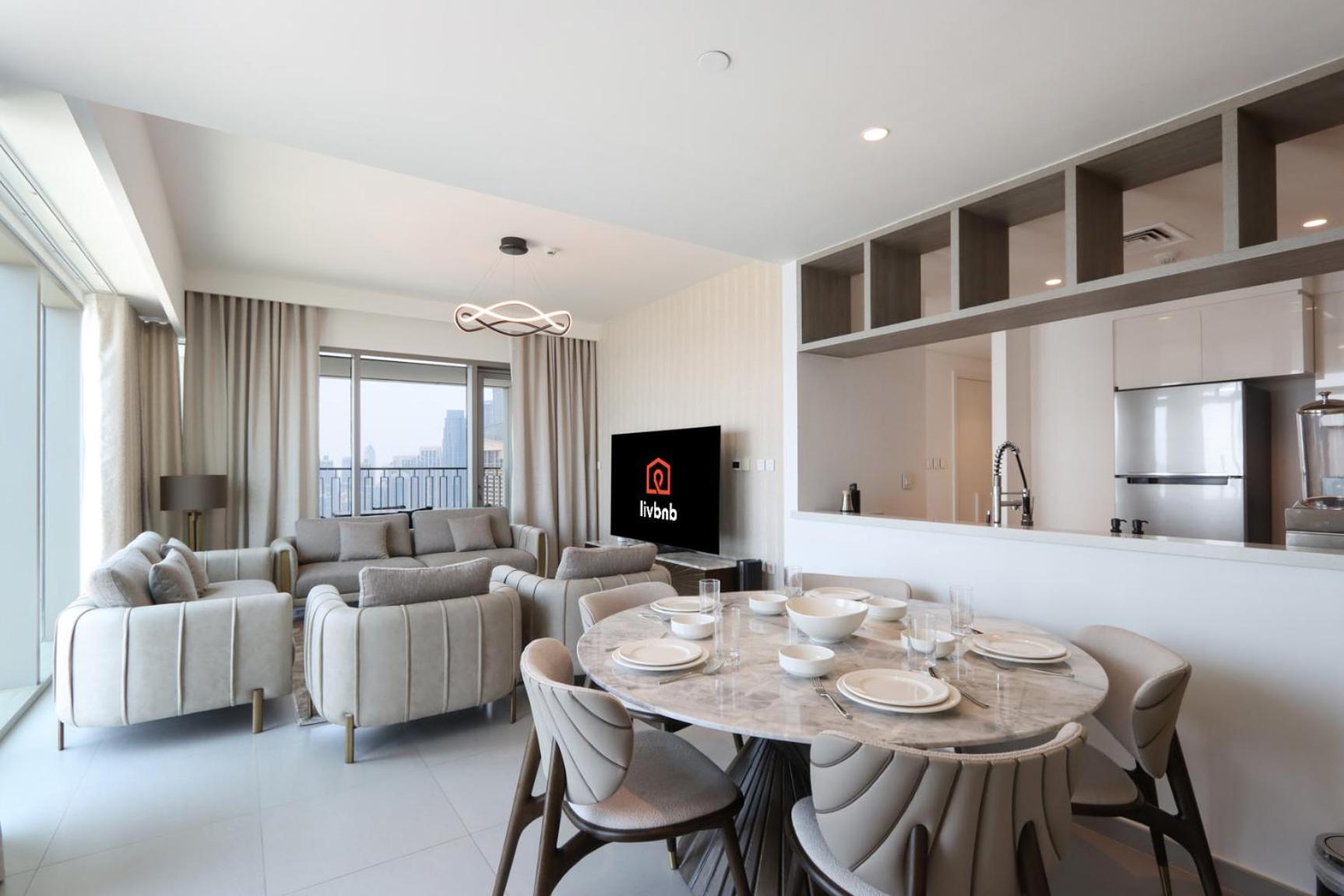 Livbnb-3br Next To Mall With Burj View Apartment Dubai