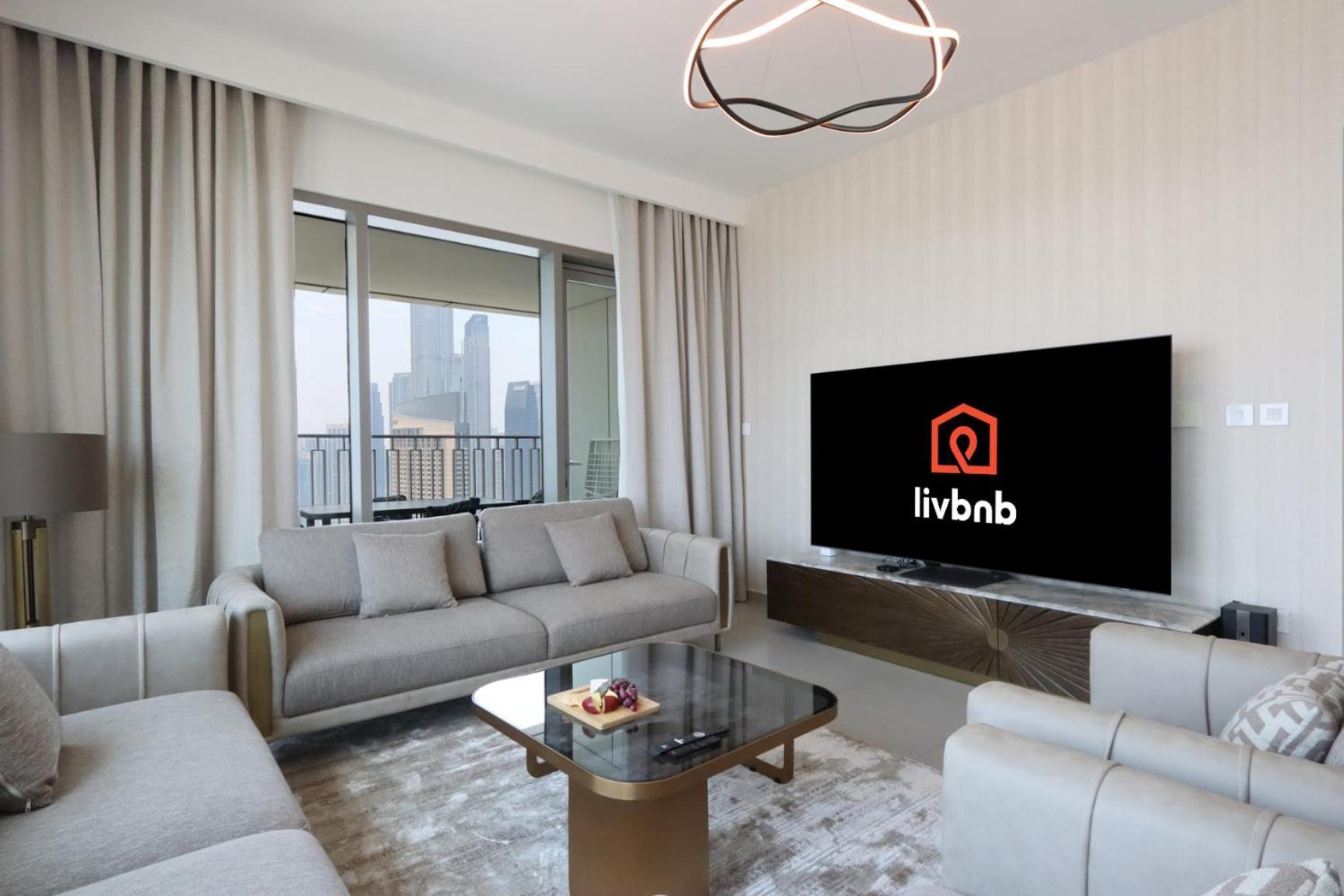 Apartment Livbnb-3br Next To Mall With Burj View Dubai